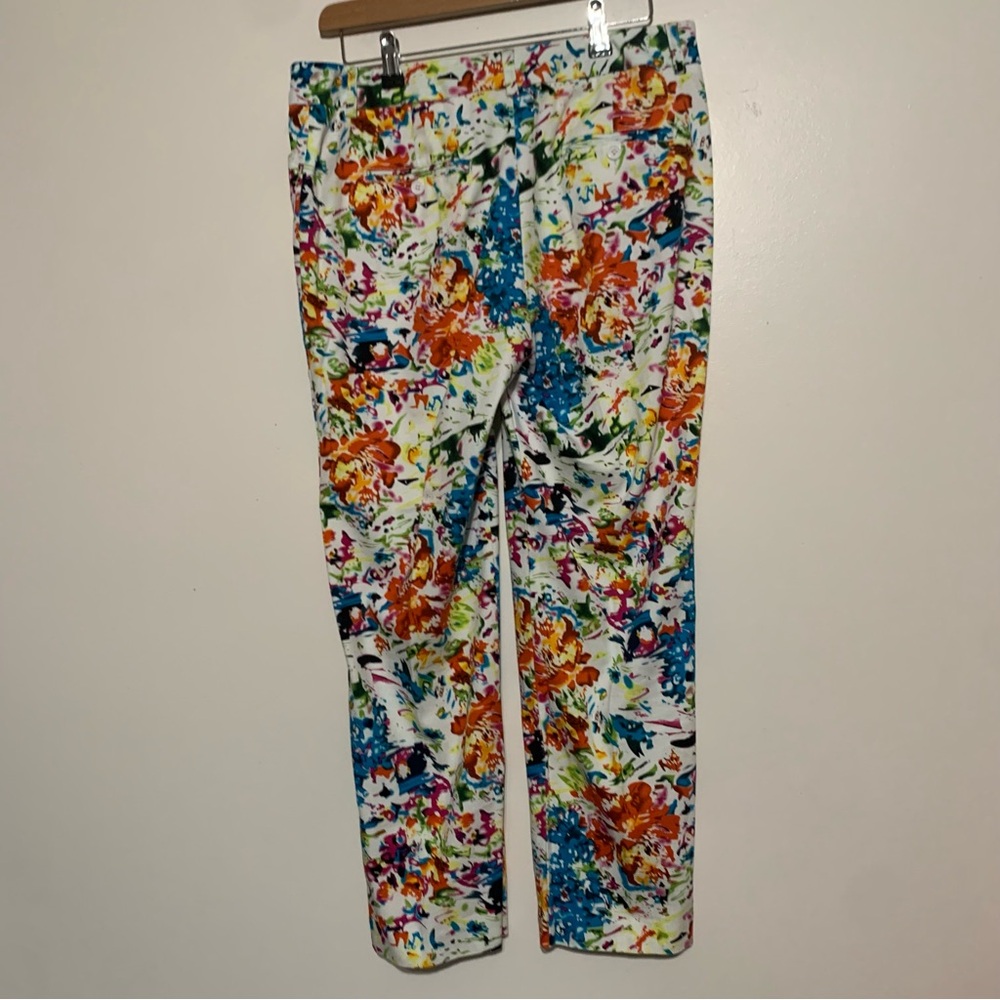 New Directions Multicolor Floral Pants Size 8 - Picture 3 of 6